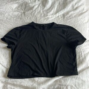 CUTS black cropped tee